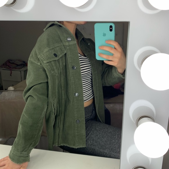 Zara Jackets & Blazers - ZARA Corduroy oversized jacket with pockets